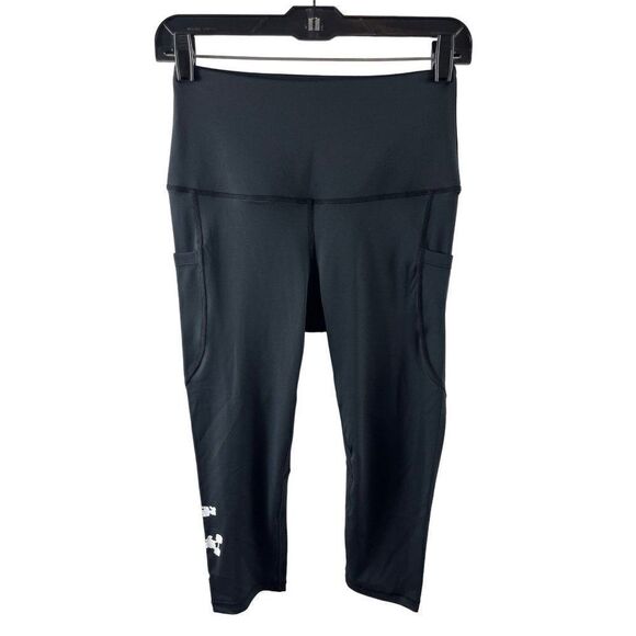 Barbell Babes High Rise Pocket Cropped Leggings Size Small Black Squat Proof - Picture 1 of 8